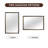 Tempered Glass Wall-Mounted Mirror, Shatter-Resistant Reinforced Design, Vertical/Horizontal Hanging Installation-295865315-295865327-295865314