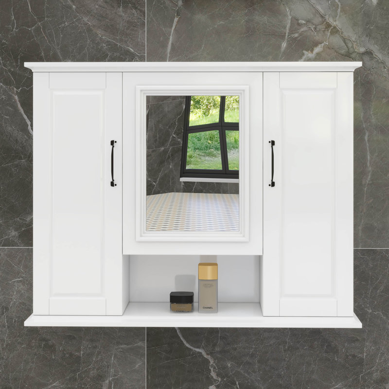 36'' Wall Mounted Bathroom Storage Cabinet, White