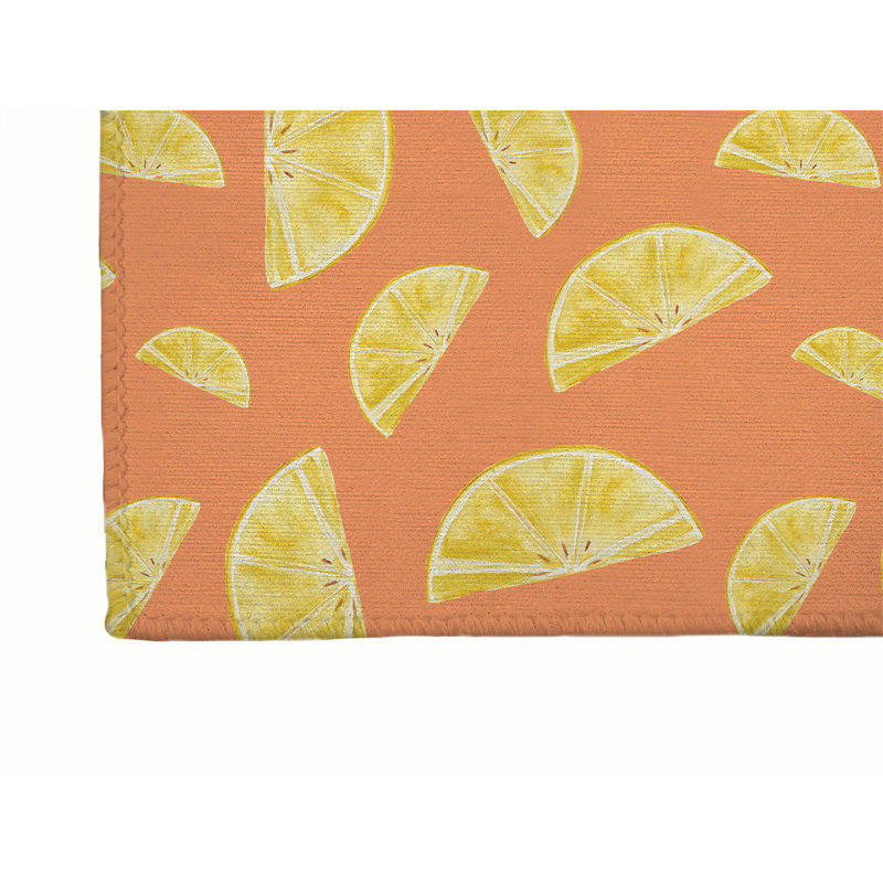 Tapis de bureau léger Summer Summer, L 36 po x P 60 po, Orange