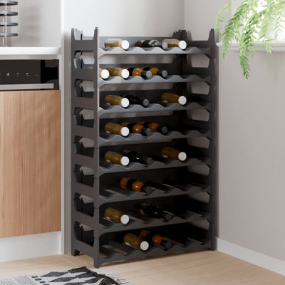 Bilderback Tabletop Wine Bottle Rack in Anthracite