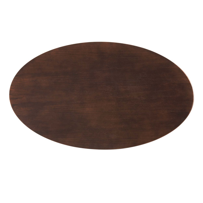 Table de salle à manger Silver Orchid Fein, H 28,5 po x l 27,5 po x L 48 po, Cerisier, Noir