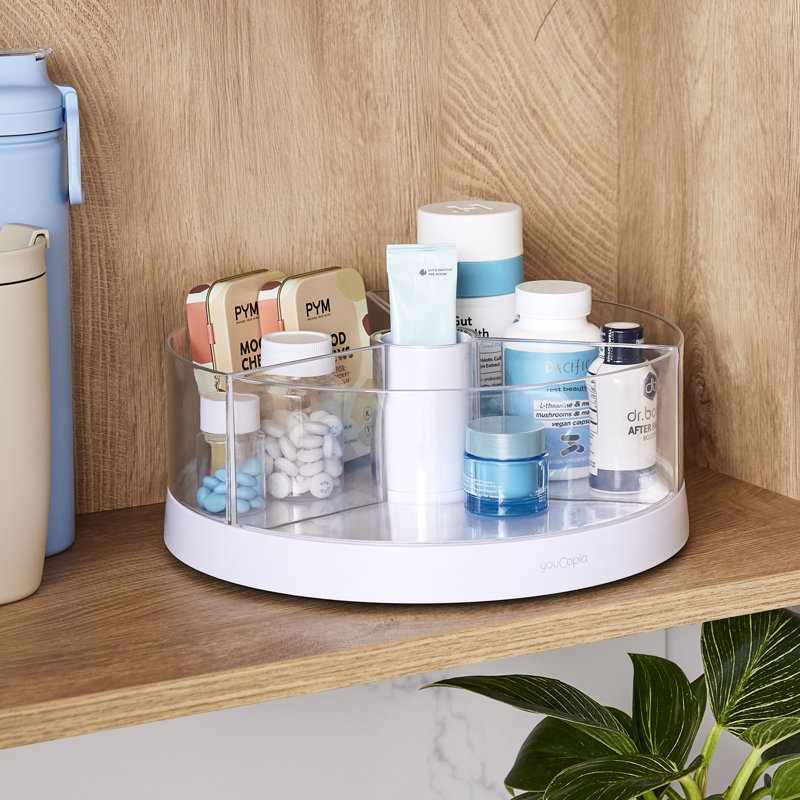 YouCopia SmoothSpin Turntable Organizer with 3 Bins