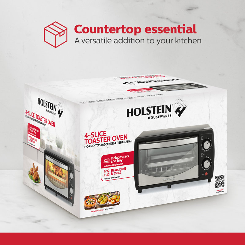 4-slice Toaster Oven With Bake, Broil & Toast Functions