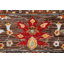 Tapis brun en laine noué à la main de conception unique 8 pi 2 po x 9 pi 9 po New Age