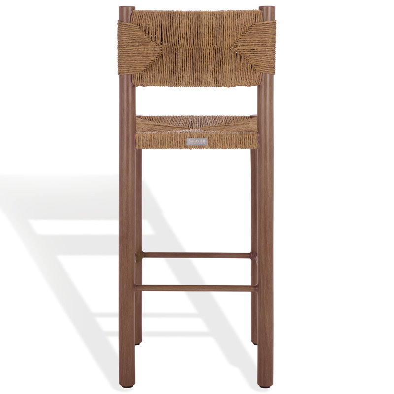Romona Rattan Weaving Outdoor Barstool, Brown