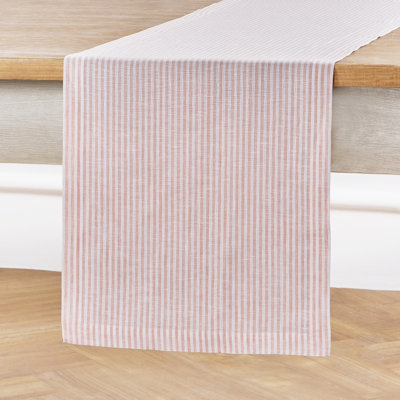 Narrow Stripe - 100% Pure Linen  Table Runner