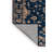 Machine Washable Overdyed Blue Area Rug-1268941557