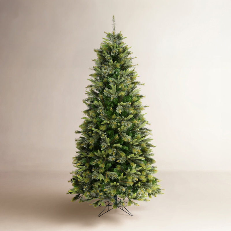 Arbre de Noël en pin givré, H 8,5 pi, Non éclairé
