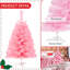 Arbre de Noël artificiel 3 pi avec mini sapin de Noël vert et plateau en plastique pour Noël-159173515-159173520