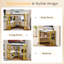 Lambrecht Corner Computer Desk with Smooth Keyboard and Storage Shelves, Farmhouse Triangle Computer Desk for Home Office, Living Room, Bedroom and Small Spaces-1181641711