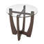 Table basse ronde en verre