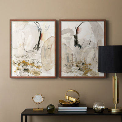Sands & Sediments I-Premium, reproduction encadrée - prête à être accrochée - aucun clou requis - aucun clou requis
