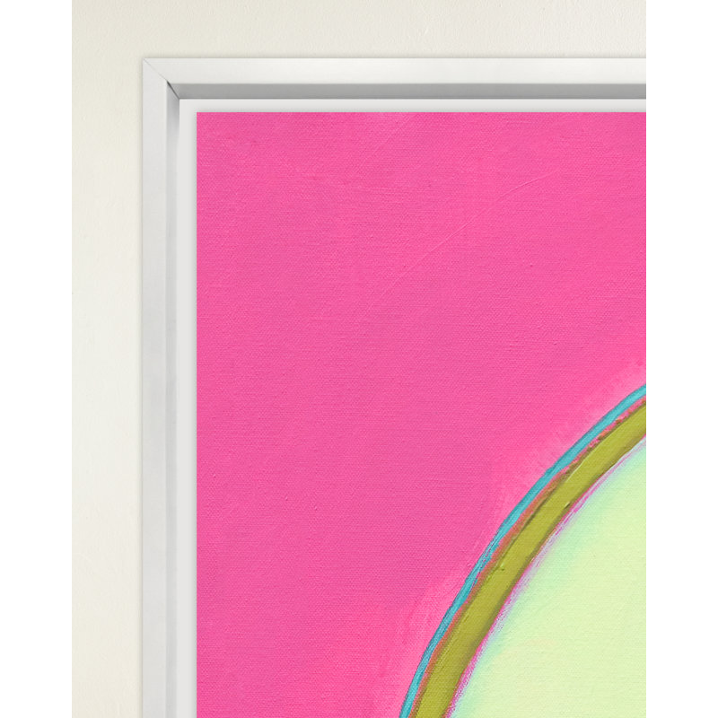 Night Vision II, White Floater Frame Canvas, No