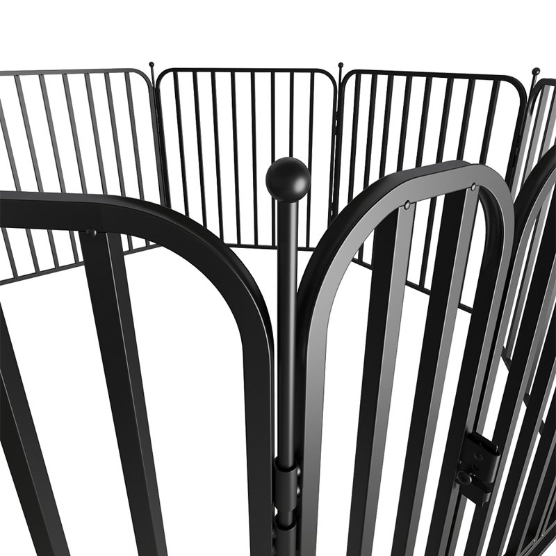 60cm H Iron Exercise Pen, 60cm H x 80cm W x 80cm D