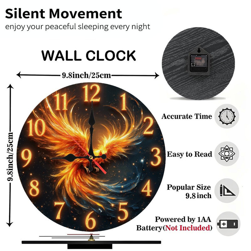Horloge Fire Phoenix