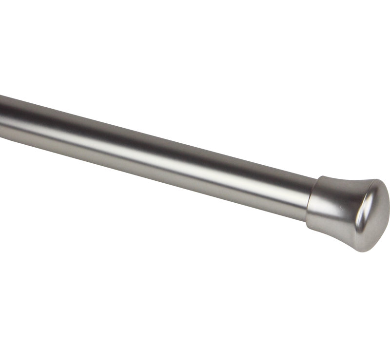 Tringle à rideaux unique, Nickel satiné, l 66 à 120 po