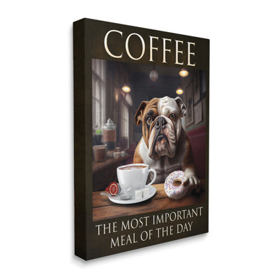 " Coffee Important Meal Dog " Graphic Art