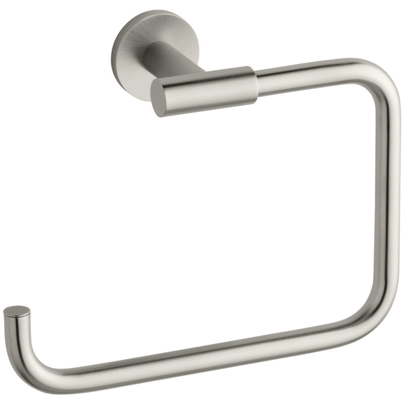 Stillness® Wall Mounted Towel Ring, Vibrant Brushed Nickel