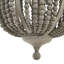 Lustre en perles de bois drapé-45450634