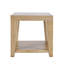 Table de bout carrée contemporaine avec tablette ouverte Nicci Lofland-1031504315