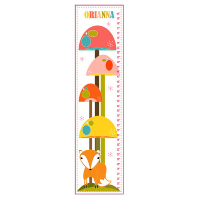 Tableau de croissance personnalisé Fox in Mushroom Forest