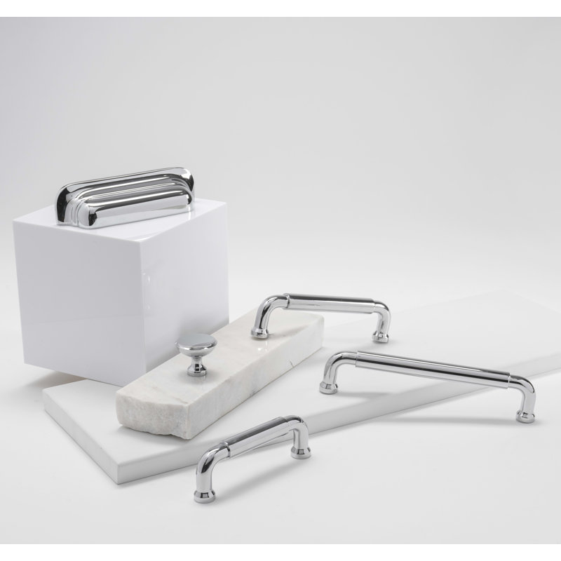Edgewood Collection Pull Solid Brass, Chrome, 12"