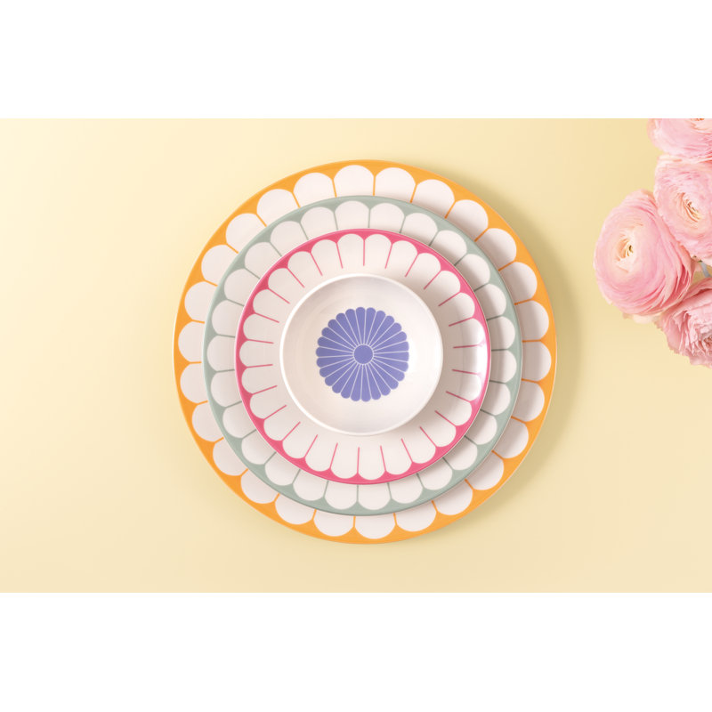 Villeroy & Boch Fleur Couleur Collection Serving Plate, Premium Porcelain, Made in Germany, Dishwasher and Microwave Safe, Presentation Plate, 12.5 x 1 in, Floral Pattern, Multicolored