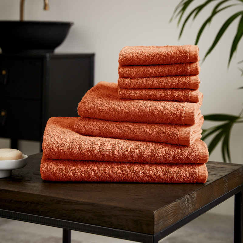 Quick Dry Cotton Towel, Orange