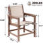 Chaises de patio en PEHD toutes saisons avec finition texturée en bois, tissu textilène confortable de première qualité-586758293