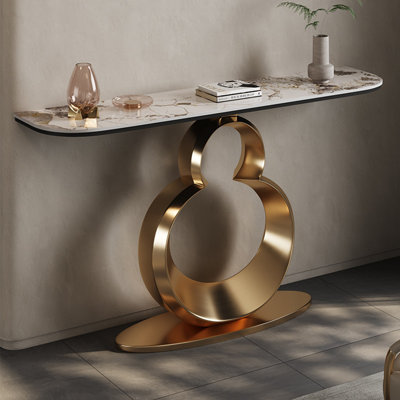 Console de style italien en pierre frittée.