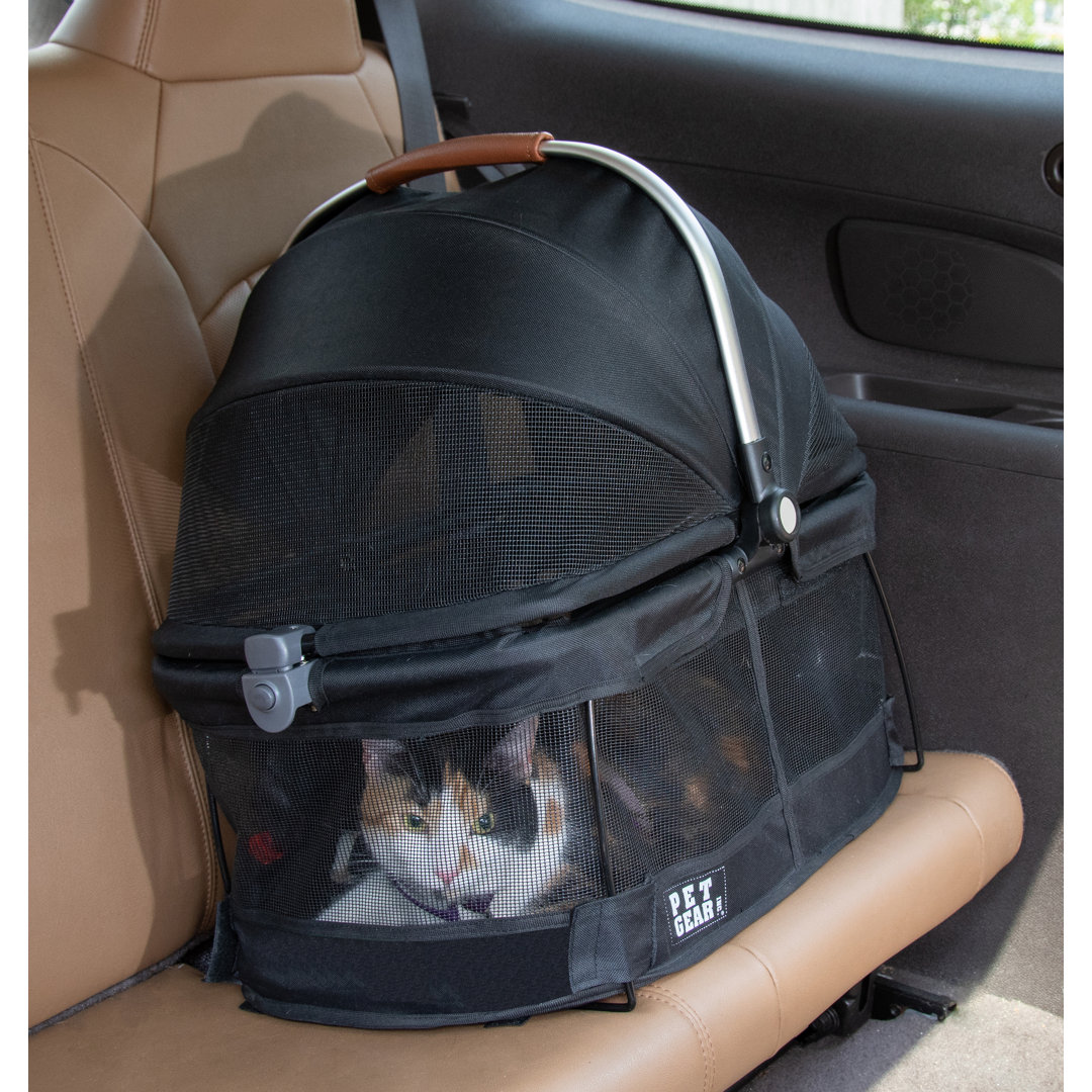 View 360 Pet Carrier Pet Gear Color: Black
