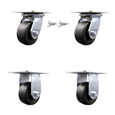 4 Piece Polyolefin Caster Set
