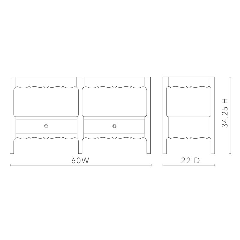 Arianna Cabinet, 60"