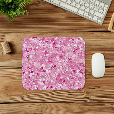 Abstract Pink Dreams Modern Gaming Cute Office Laptop Desk Pad Gift Mat Square Rectangle Non-Slip Mousepad