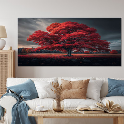 Lonely Majestic Red Tree In The Countryside II " Lonely Majestic Red Tree In The Countryside II " by Designart