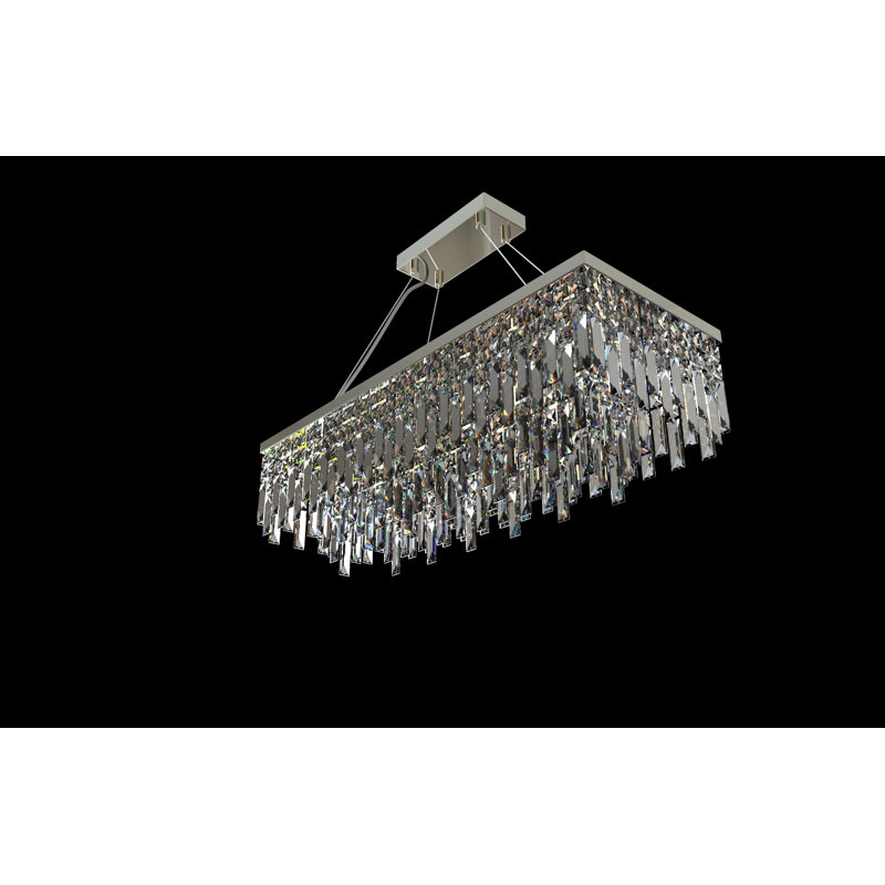 Aairah 12 - Light Square/Rectangle Chandelier