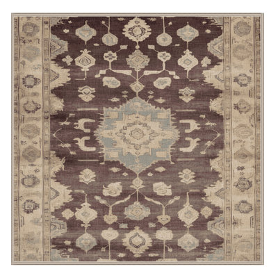 Tapis brun lavable à la machine