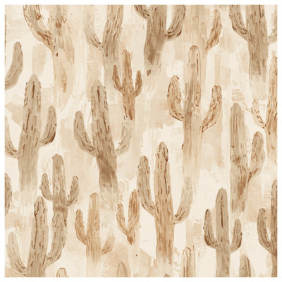 Toile peinte à motif de cactus peint dans de nombreuses tailles