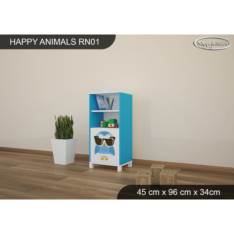 45cm W Animals Kids Cube, Blue