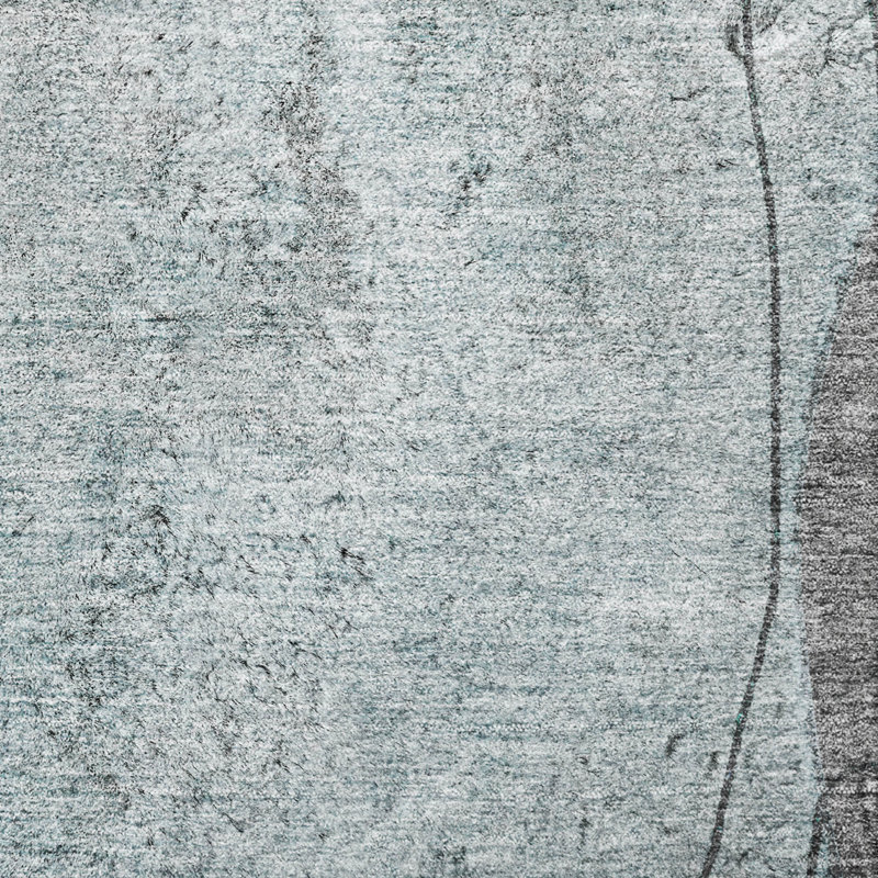 Tapis à poil long de qualité supérieure lavable à la machine ADS696, Sarcelle, 3 pi x 5 pi
