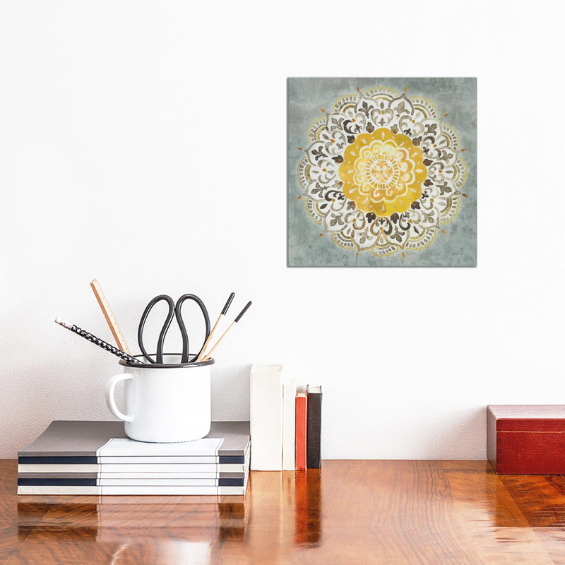 « Mandala Delight IV » par Danhui nai, reproduction d’art, Toile tendue, H 12 po x l 12 po x P 1,5 po, Pas de tapis