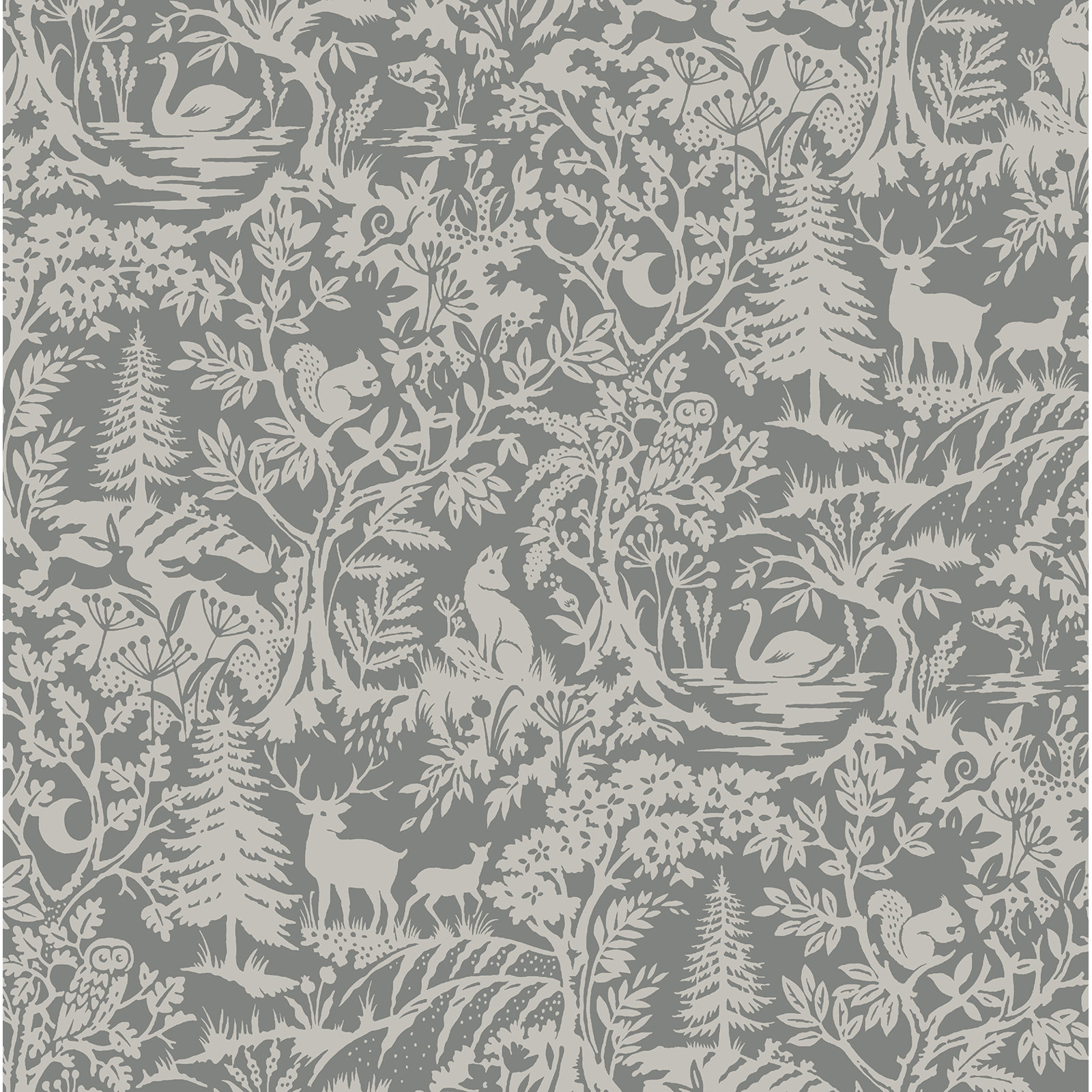 Talum Wallpaper, Charcoal