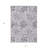 3' X 5' Lavender Purple And Gray Floral Washable Indoor Outdoor Area Rug