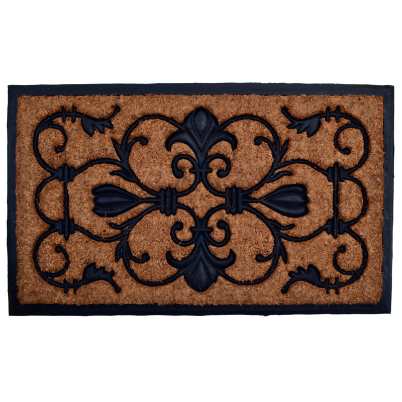 Needville Non-Slip Outdoor Doormat, Rectangle 1'6" x 2'6"
