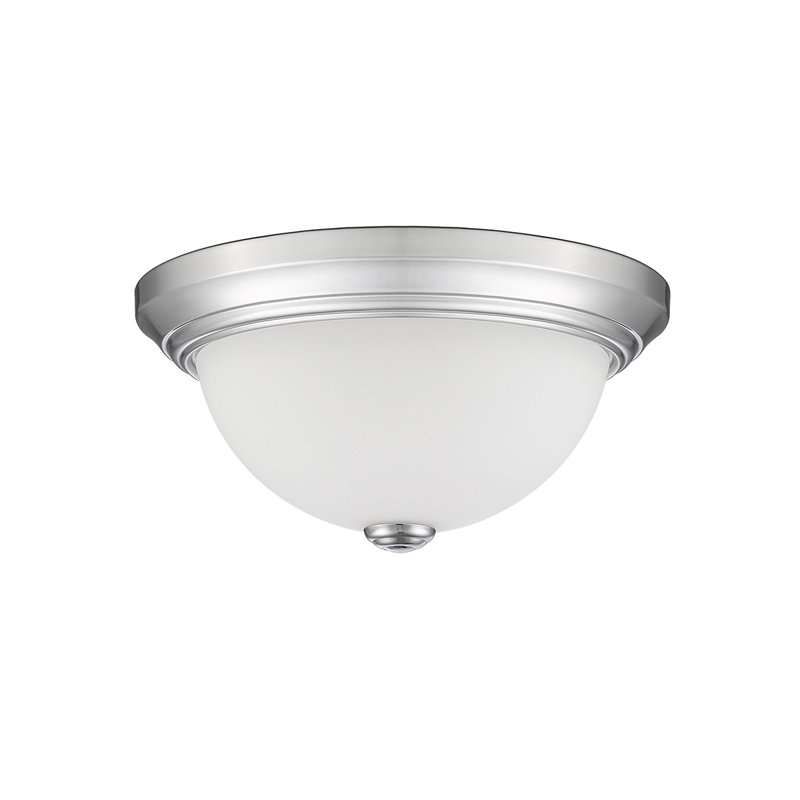 Andrew-Joseph Glass Flush Mount, Chrome