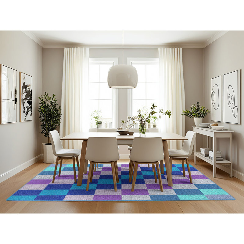 Wool Patchwork Indoor Rug, Rectangle 7' x 10'
