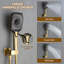 Ancoats 16" Wall Mounted Thermostatic Complete Shower System with 3-Function Handheld Spray and 3 Body Jets-110585256