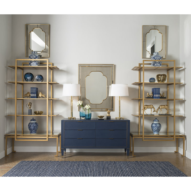 Cassia Rectangle Beveled Wall Mirror, 46" x 35"