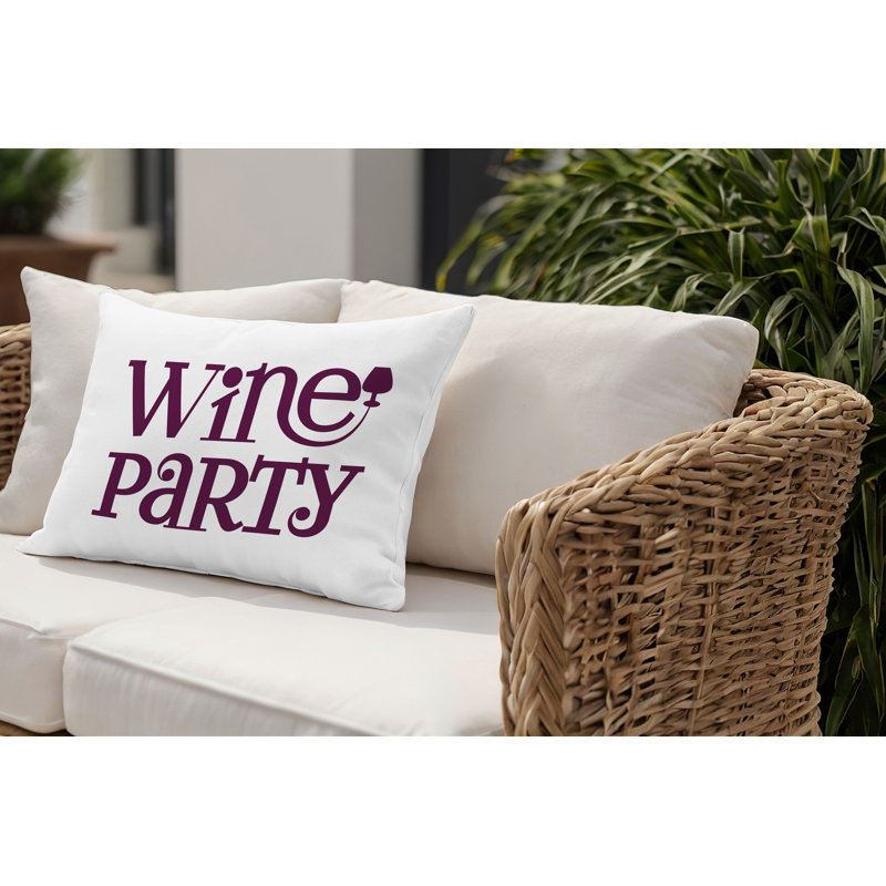 Davey Outdoor Reversible Throw Pillow, 18"H x 25"W, Purple