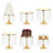 6-Piece Round Gold Metal Cake Stand Set for Wedding Birthday Party